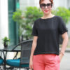 Áo nữ khâu trang trí Black