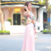 Chân váy xòe khóa sườn Pink 4