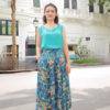 Áo gile thêu viền cổ áo Turq 3