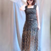 Set áo, chân váy hoa nhí Black Floral 3