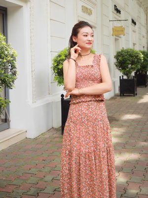Set áo, chân váy hoa nhí Floral 4