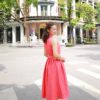 Váy đầm cổ sam dúm eo Coral 2