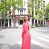 Váy đầm cổ sam dúm eo Coral 4