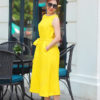 Váy đầm midi dáng A Yellow 1