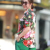 Áo sơ mi hoa cổ đức bổ trụ Black Floral 2