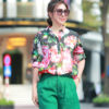 Áo sơ mi hoa cổ đức bổ trụ Black Floral 3