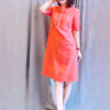 Váy đầm cổ tàu Orange 1