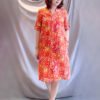 Váy đầm cổ tàu Red Floral