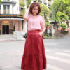 Áo cổ 2 ve tay măng séc Pink 3
