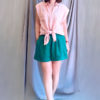 Áo sơ mi gile túi ngực Pink 3