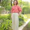 Áo sơ mi thêu hoa Rose 1
