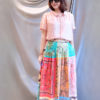 Áo sơ mi túi ngực cúc bọc Pink 2