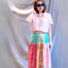 Áo sơ mi túi ngực cúc bọc Pink 4