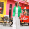 Áo blazer túi ốp Green 2