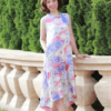 Váy đầm hoa gile đuôi cá Floral