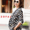 Áo blazer in họa tiết bọ cánh cứng Black Print