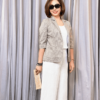 Áo blazer túi ốp Stripe