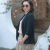 Áo blazer túi ốp Black