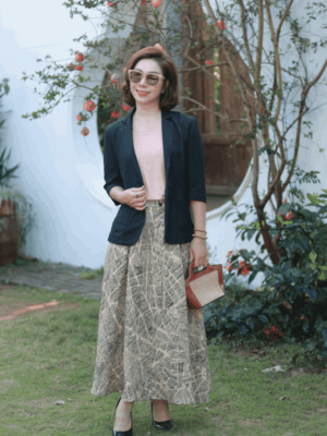 Áo blazer túi ốp Black