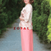 Áo blazer hoa cổ 2 ve túi cơi Floral