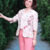 Áo blazer hoa cổ 2 ve túi cơi Floral 2