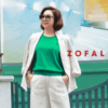 Áo blazer túi chéo 2 hàng cúc Stripe
