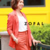 Áo blazer túi chéo 2 hàng cúc Orange