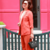 Áo blazer túi chéo 2 hàng cúc Orange